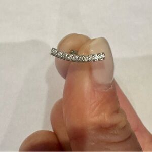 Elegant Silver Curved Bar Earrings